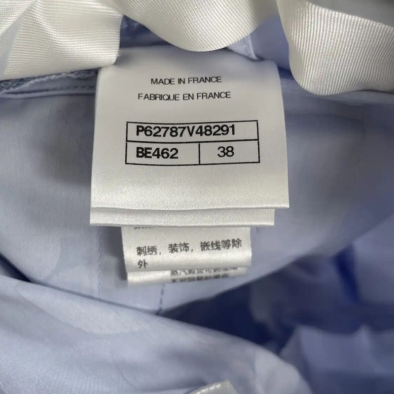 Chanel Chanel Summer Light Blue Cotton Casual Pants 0089 Size 27" / US 4 / IT 40 - 4 Thumbnail