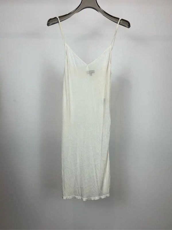 Chanel Chanel White Cotton Long Sleeve Dress 0089 Size S / US 4 / IT 40 - 3 Thumbnail