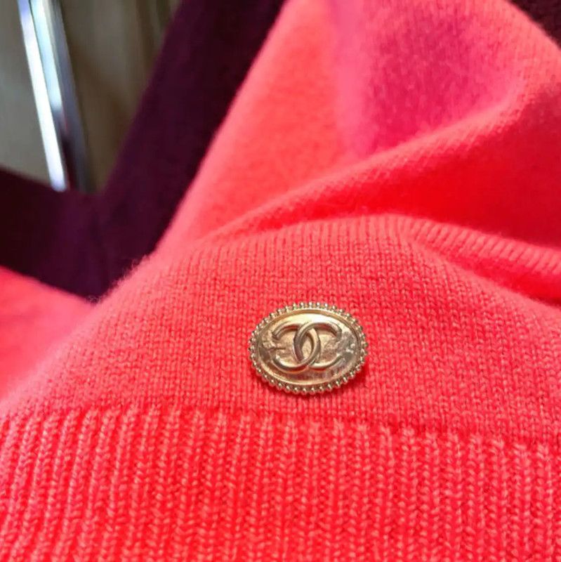 Chanel Chanel Pink Cashmere Pullover Sweater 0089 Size S / US 4 / IT 40 - 6 Thumbnail