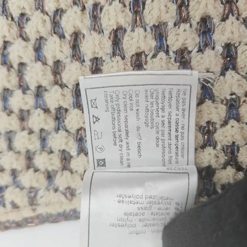Chanel Chanel Multicolor Cotton Blend Cardigan 0089 Size M / US 6-8 / IT 42-44 - 7 Thumbnail