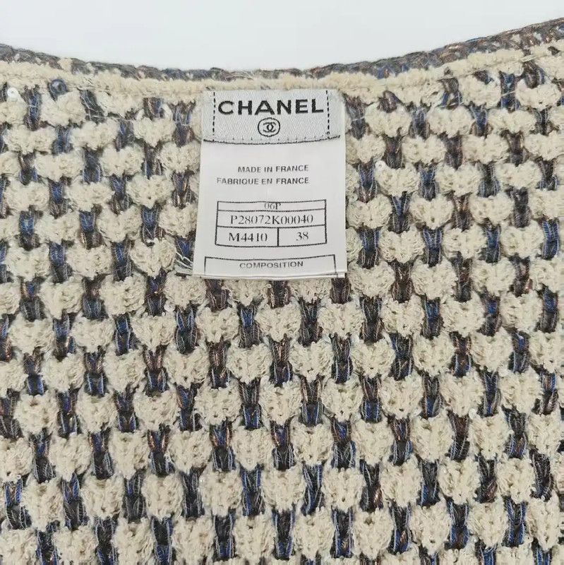 Chanel Chanel Multicolor Cotton Blend Cardigan 0089 Size M / US 6-8 / IT 42-44 - 6 Thumbnail