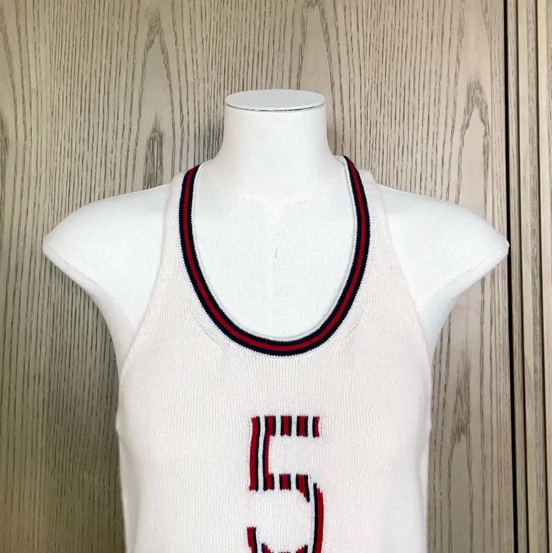 Chanel Chanel Summer White Cashmere Sleeveless Top 0089 Size S / US 4 / IT 40 - 3 Thumbnail