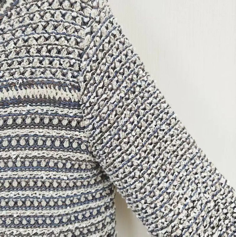 Chanel Chanel Gray Wool Blend Long Sleeve Sweater 0089 Size M / US 6-8 / IT 42-44 - 4 Thumbnail