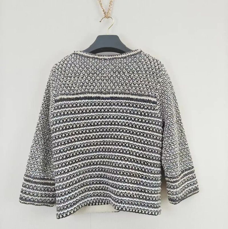 Chanel Chanel Gray Wool Blend Long Sleeve Sweater 0089 Size M / US 6-8 / IT 42-44 - 2 Thumbnail