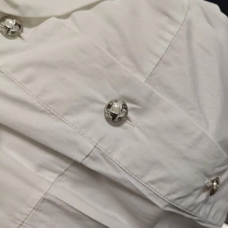 Chanel Chanel White Cotton Dress for Women 0089 Size L / US 10 / IT 46 - 5 Thumbnail