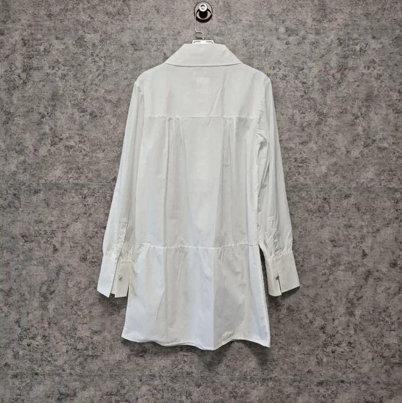 Chanel Chanel White Cotton Dress for Women 0089 Size L / US 10 / IT 46 - 2 Thumbnail