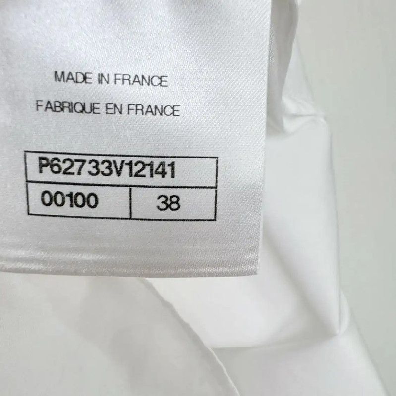 Chanel Chanel White Cotton Long Sleeve Shirt 0089 Size M / US 6-8 / IT 42-44 - 5 Thumbnail