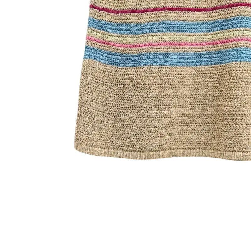 Chanel Chanel Colorful Striped Cotton Blend Dress 0089 Size S / US 4 / IT 40 - 6 Thumbnail