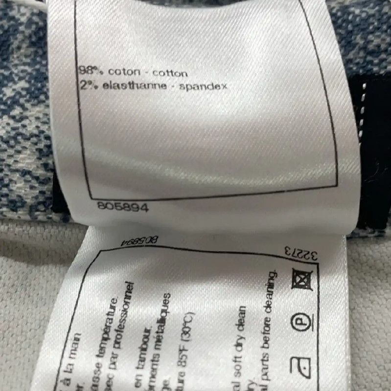 Chanel Chanel M-Size Color Block Denim Pants 0089 Size 24" / US 00 / IT 34 - 4 Thumbnail