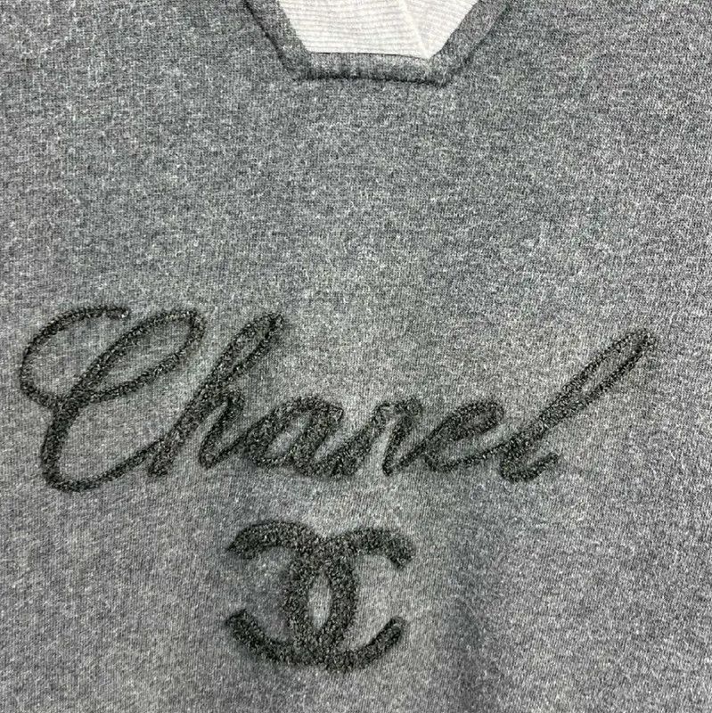 Chanel Chanel Gray Cotton Ladies T-Shirt 0089 Size XS / US 0-2 / IT 36-38 - 3 Thumbnail