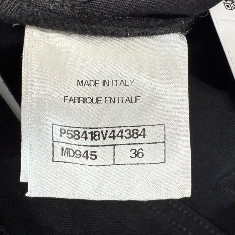 Chanel Chanel Black Cotton Denim Pants for Women 0089 Size 27" / US 4 / IT 40 - 5 Thumbnail
