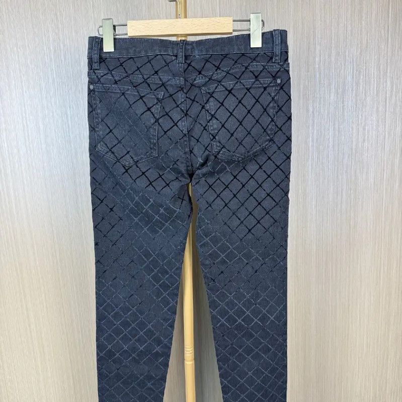 Chanel Chanel Black Cotton Denim Pants for Women 0089 Size 27" / US 4 / IT 40 - 2 Thumbnail