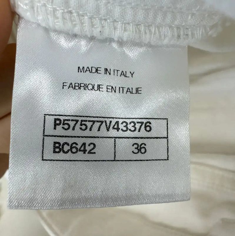 Chanel Chanel White Cotton Ladies Jeans 0089 Size 27" / US 4 / IT 40 - 4 Thumbnail