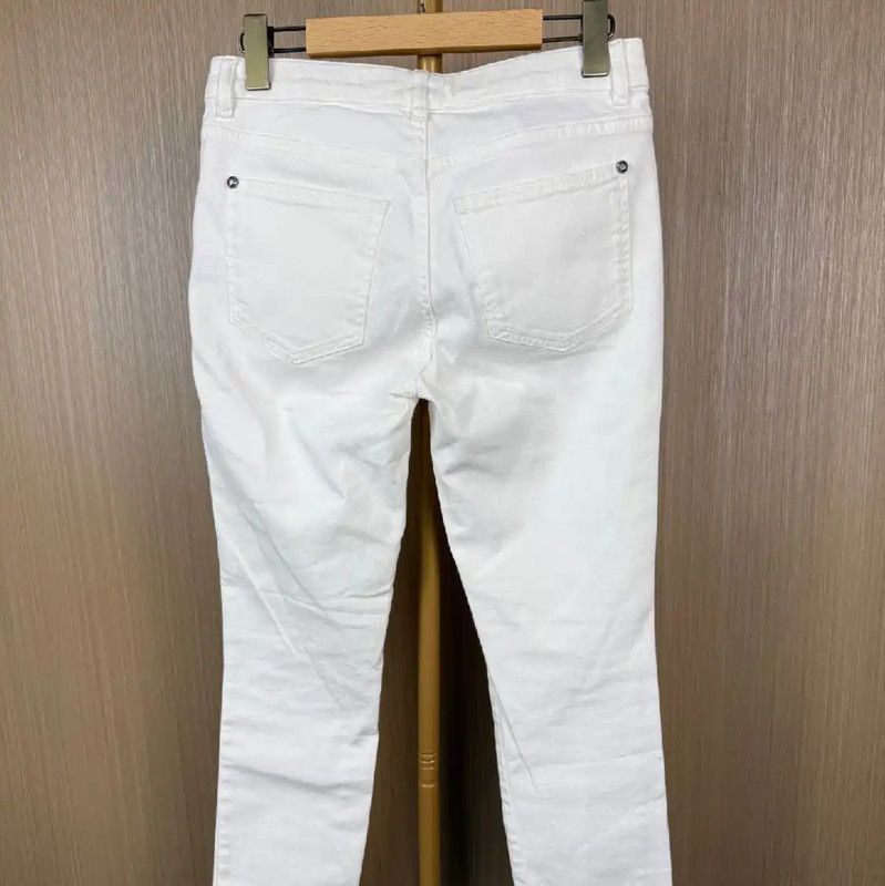 Chanel Chanel White Cotton Ladies Jeans 0089 Size 27" / US 4 / IT 40 - 2 Thumbnail