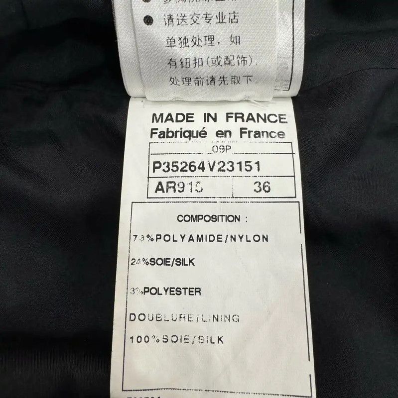 Chanel Chanel Black Cropped Nylon T-Shirt for Women 0089 Size S / US 4 / IT 40 - 8 Thumbnail