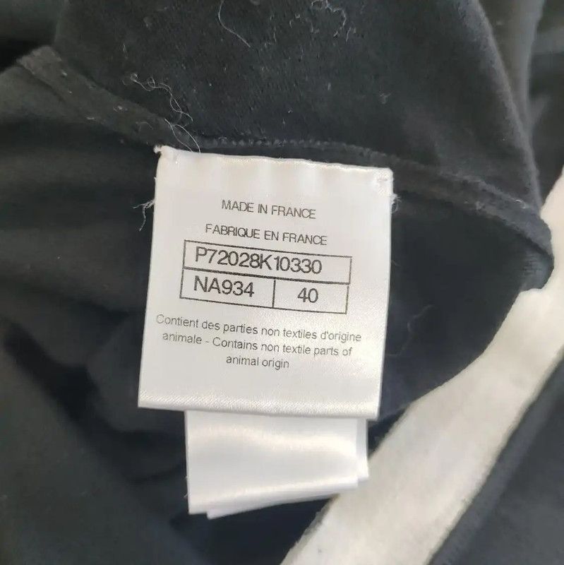 Chanel Chanel Black Cotton T-shirt with Unique Design 0089 Size L / US 10 / IT 46 - 4 Thumbnail