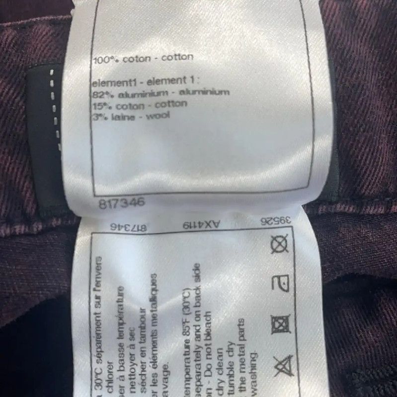 Chanel Chanel Purple Cotton Casual Pants 0089 Size 26" / US 2 / IT 38 - 4 Thumbnail