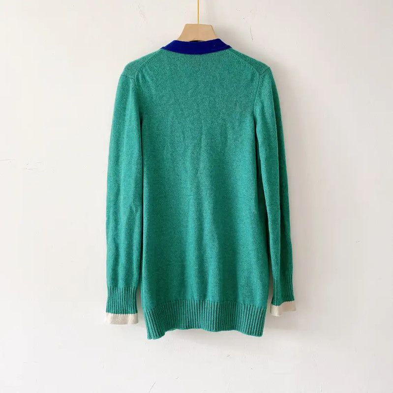 Chanel Chanel Green Cashmere Cardigan for Women 0089 Size S / US 4 / IT 40 - 2 Thumbnail