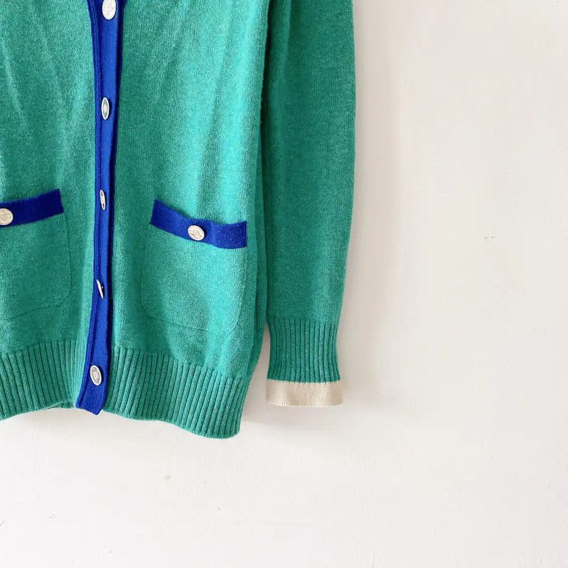 Chanel Chanel Green Cashmere Cardigan for Women 0089 Size S / US 4 / IT 40 - 4 Thumbnail