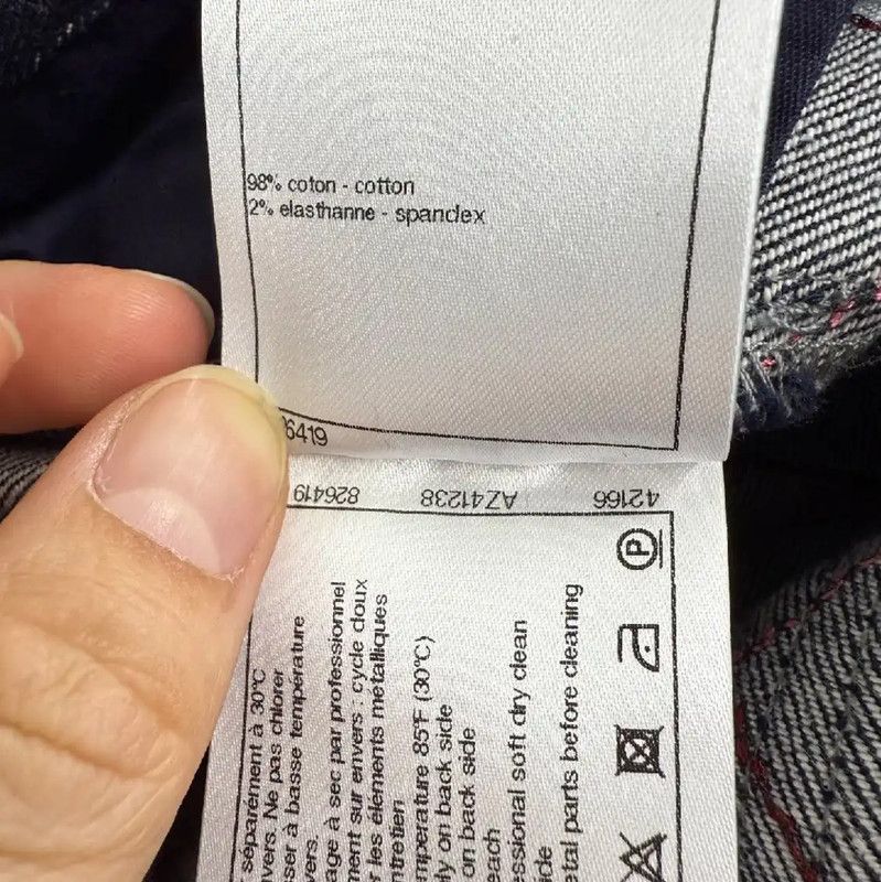 Chanel Chanel Blue Cotton Women’s Jeans 0089 Size 26" / US 2 / IT 38 - 5 Thumbnail