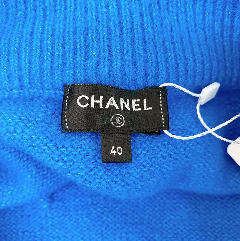Chanel Chanel Blue Wool Midi Skirt for Women 0089 Size 30" / US 8 / IT 44 - 7 Thumbnail