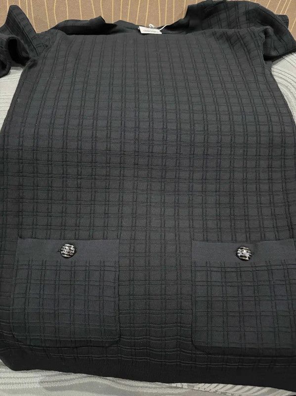 Chanel Chanel Black Wool Dress for Women 0089 Size S / US 4 / IT 40 - 4 Thumbnail