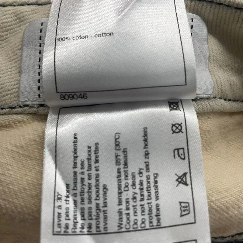 Chanel Chanel White Cotton Women's Jeans 0089 Size 23" - 4 Thumbnail