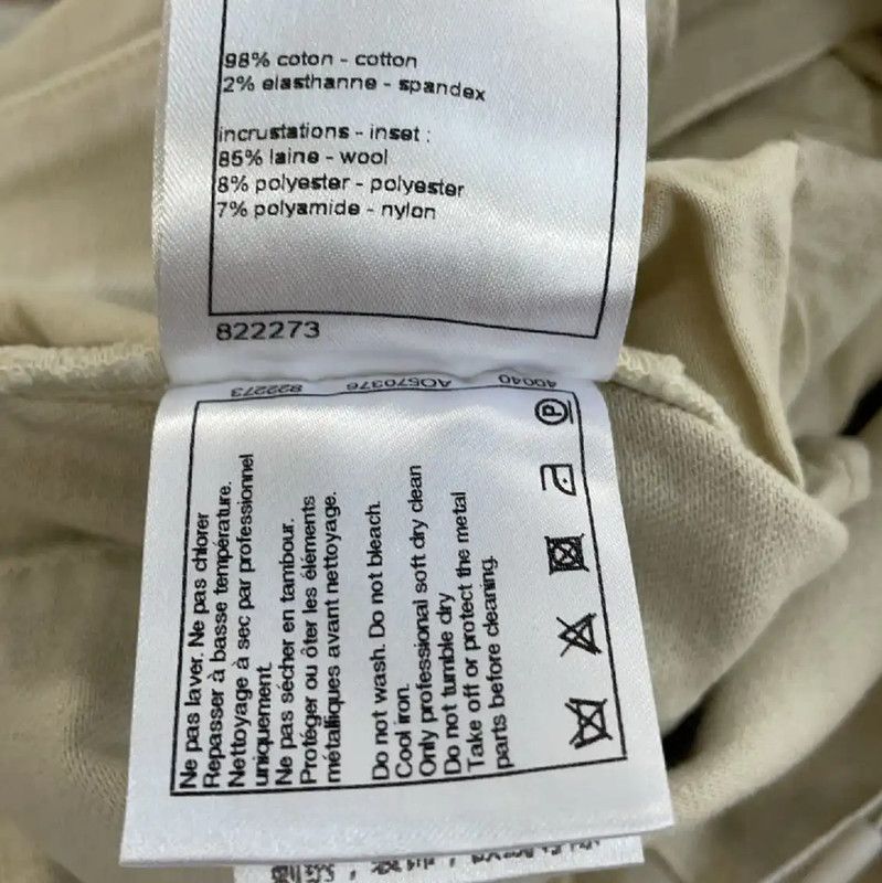 Chanel Chanel Beige Cotton Summer Shorts 0089 Size 27" / US 4 / IT 40 - 5 Thumbnail