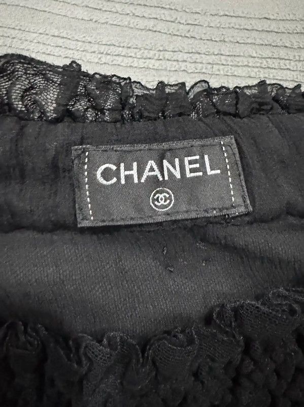 Chanel Chanel Black Cotton Pullover Top 0089 Size S / US 4 / IT 40 - 3 Thumbnail