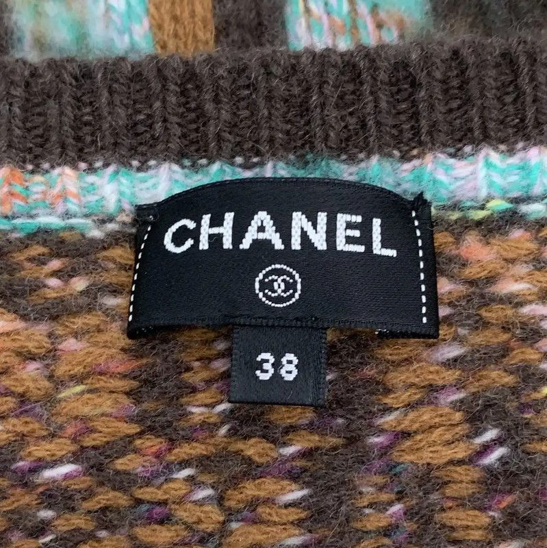 Chanel Chanel Color-Block Cashmere Women's T-Shirt 0089 Size S / US 4 / IT 40 - 6 Thumbnail