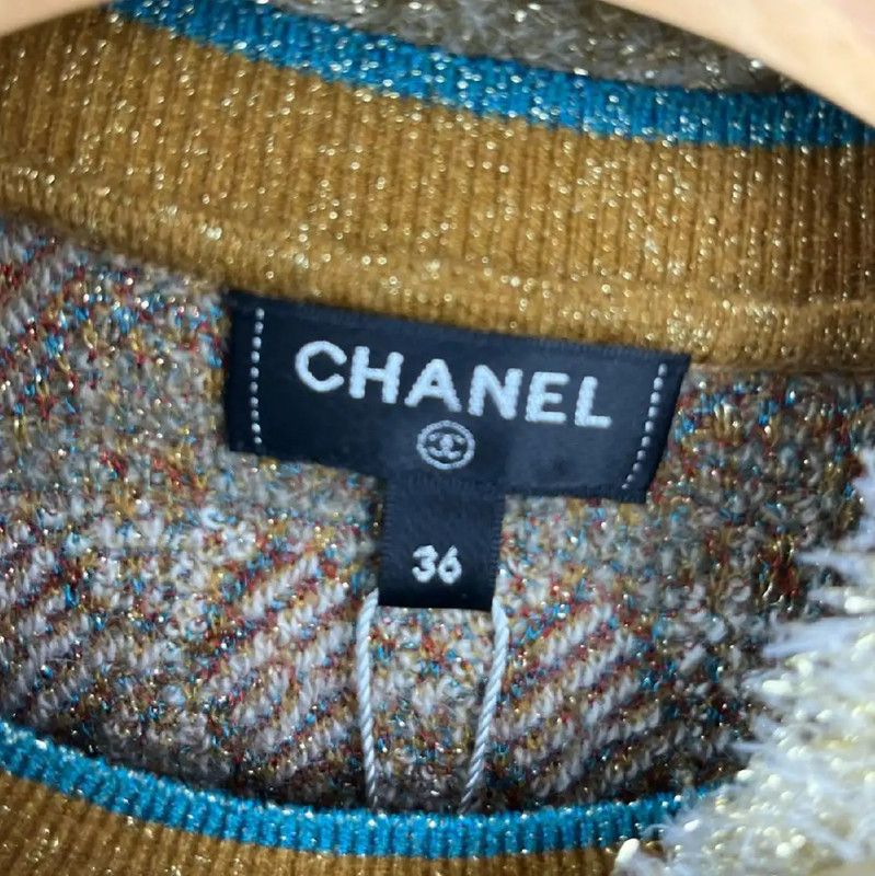 Chanel Chanel Camel Colored Knit Pullover Sweater 0089 Size M / US 6-8 / IT 42-44 - 6 Thumbnail