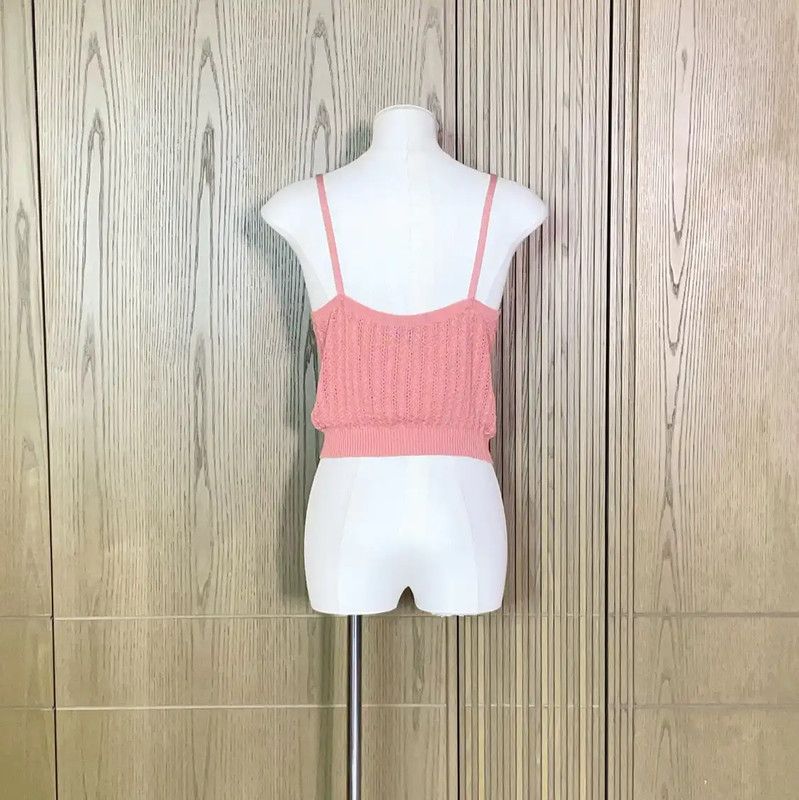 Chanel Chanel Pink Silk Summer Sleeveless Top 0089 Size S / US 4 / IT 40 - 2 Thumbnail