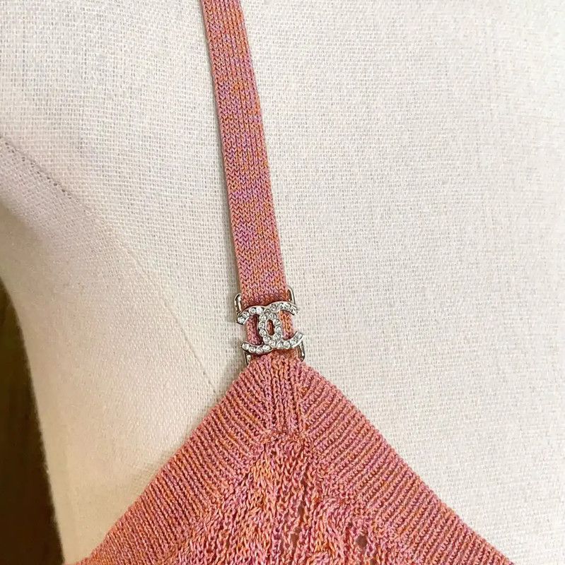 Chanel Chanel Pink Silk Summer Sleeveless Top 0089 Size S / US 4 / IT 40 - 5 Thumbnail