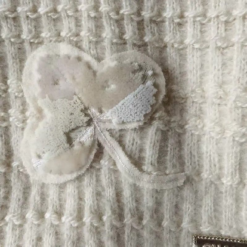 Chanel Chanel Cream Wool Women's Pullover Sweater 0089 Size S / US 4 / IT 40 - 6 Thumbnail