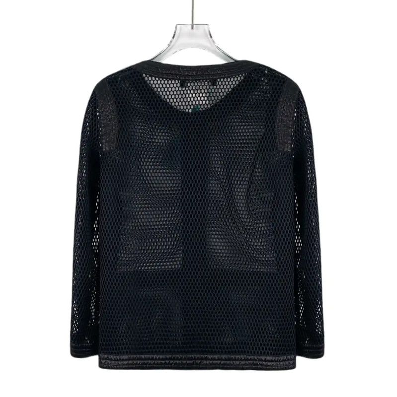 Chanel Chanel Black Mesh Women's Jacket 0089 Size XS / US 0-2 / IT 36-38 - 2 Thumbnail