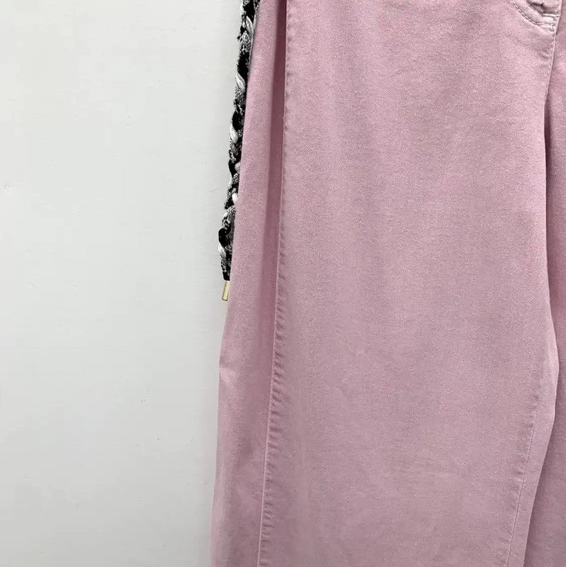 Chanel Chanel Pink Cotton Women's Denim Pants 0089 Size 23" - 4 Thumbnail