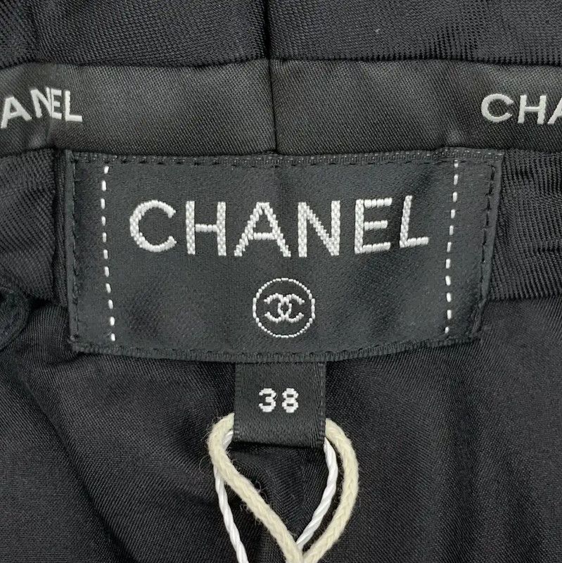 Chanel Chanel Black Wool Casual Pants for Women 0089 Size 23" - 6 Thumbnail