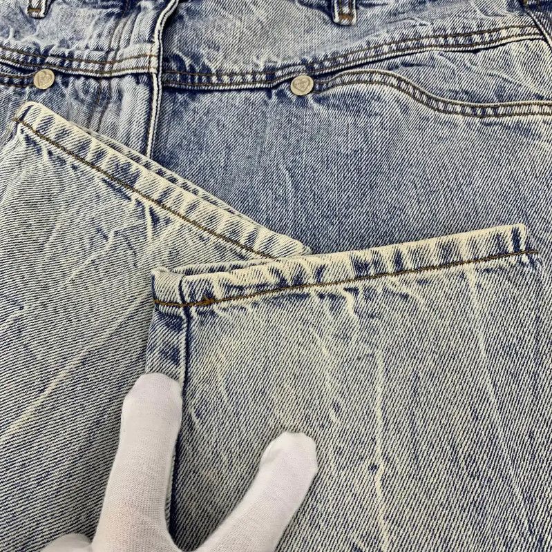 Chanel Chanel Light Blue Cotton Women's Denim Pants 0089 Size 23" - 10 Thumbnail