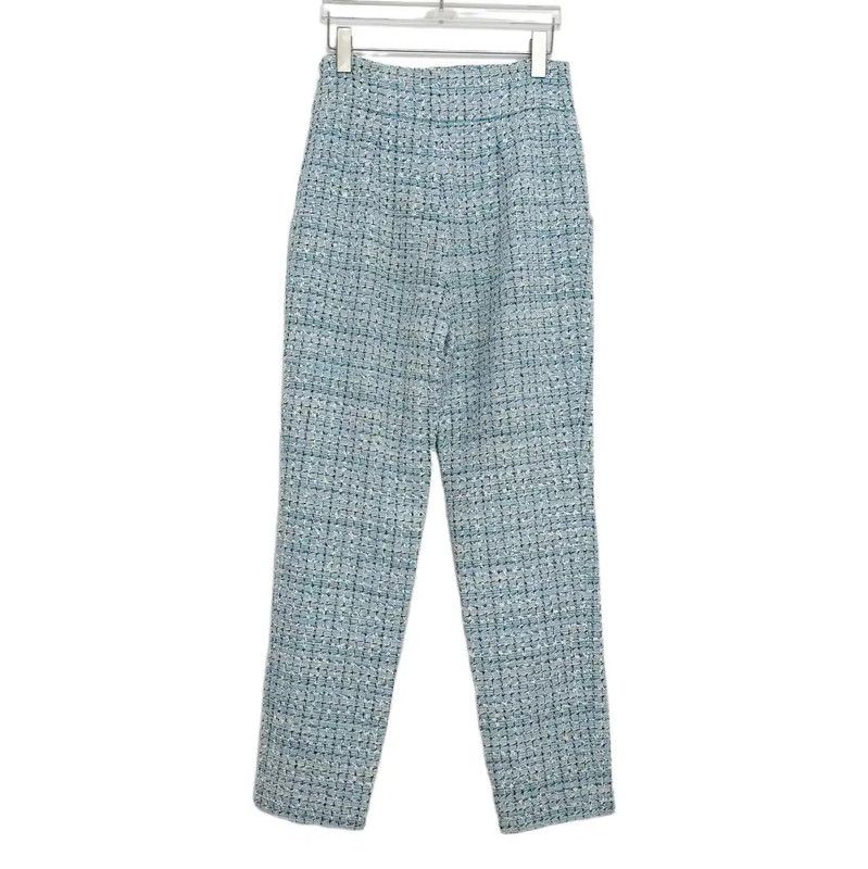 Chanel Chanel S Size Spring Autumn Blue Trousers 0089 Size 23" - 2 Thumbnail