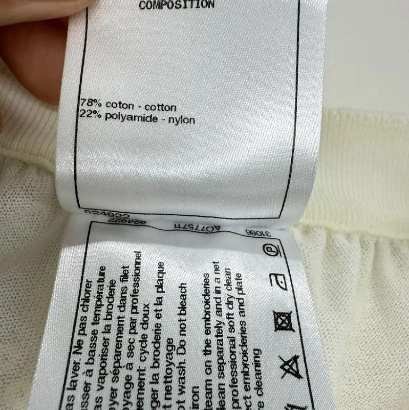 Chanel Chanel White Cotton Midi Skirt 0089 Size 36" / US 14 / IT 50 - 5 Thumbnail