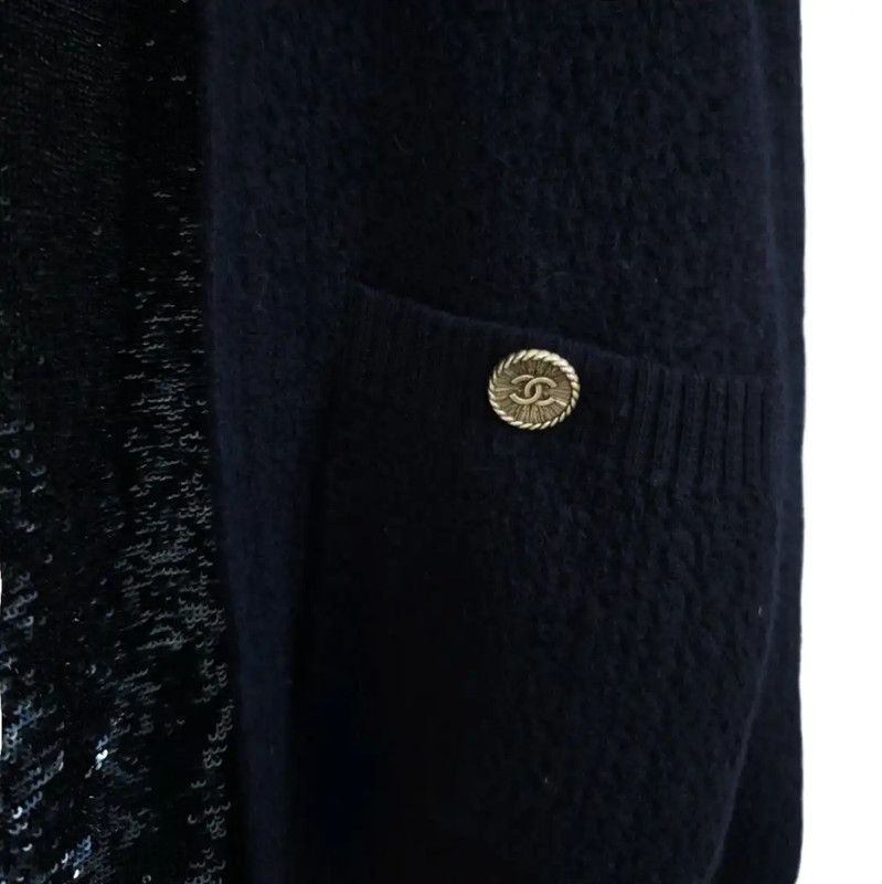 Chanel Chanel Winter Deep Blue Cashmere Sweater 0089 Size S / US 4 / IT 40 - 3 Thumbnail