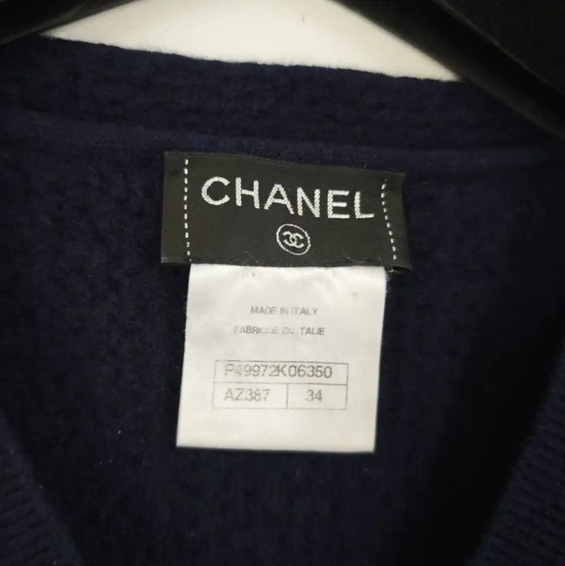 Chanel Chanel Winter Deep Blue Cashmere Sweater 0089 Size S / US 4 / IT 40 - 6 Thumbnail