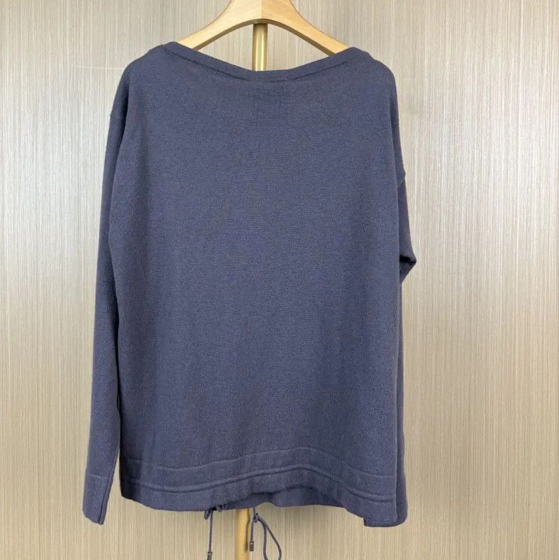 Chanel Chanel Navy Cashmere Pullover Sweater 0089 Size XL / US 12-14 / IT 48-50 - 2 Thumbnail