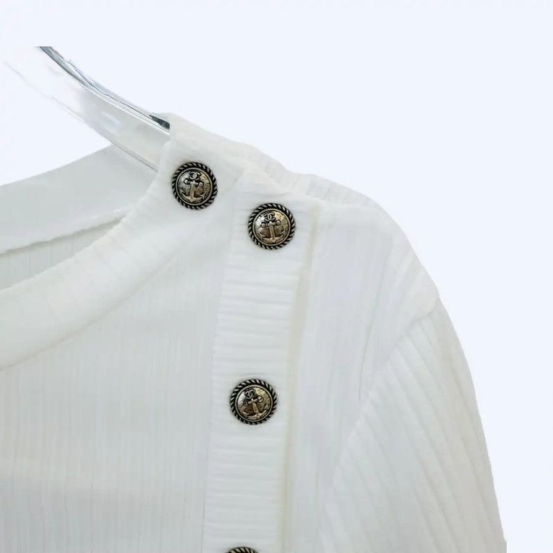 Chanel Chanel White Women's T-shirt 0089 Size XXS / US 00 / IT 34 - 3 Thumbnail
