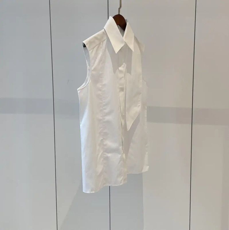 Chanel Chanel Summer White Polyester Shirt 0089 Size S / US 4 / IT 40 - 2 Thumbnail