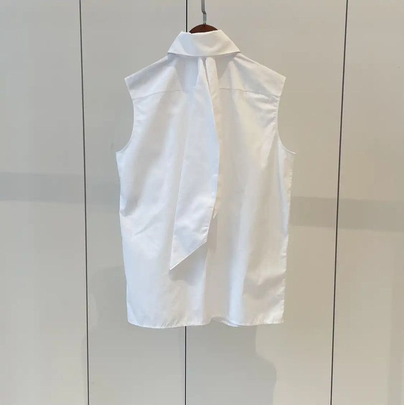Chanel Chanel Summer White Polyester Shirt 0089 Size S / US 4 / IT 40 - 4 Thumbnail