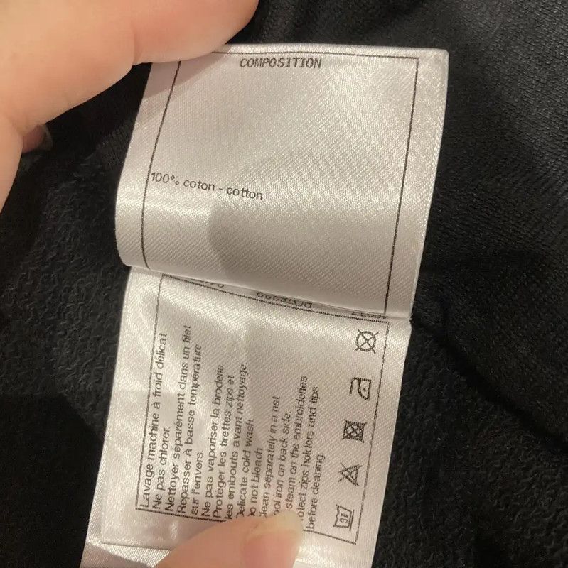 Chanel Chanel Black Cotton Long Sleeve Hoodie 0089 Size M / US 6-8 / IT 42-44 - 5 Thumbnail