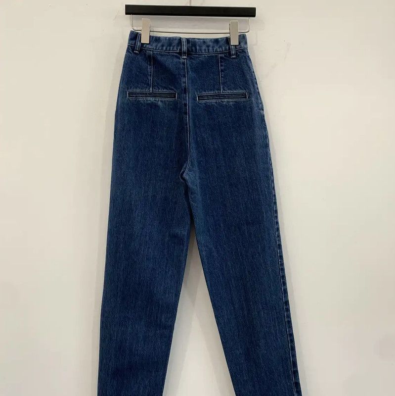 Chanel Chanel Blue Denim Women's Pants 0089 Size 23" - 3 Thumbnail