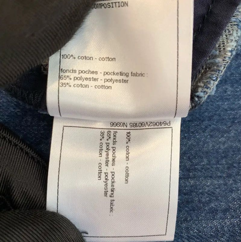 Chanel Chanel Blue Denim Women's Pants 0089 Size 23" - 7 Thumbnail