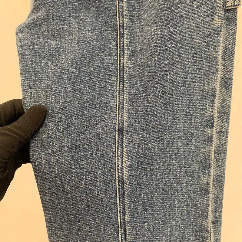 Chanel Chanel Women's Blue Denim Pants Size S 0089 Size 23" - 3 Thumbnail